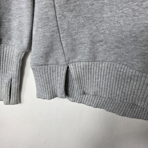 ALO Yoga Haze Funnel neck Light Gray Sweater - Picture 4 of 13